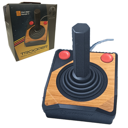 Hyperkin Trooper Premium Controller プレミアムジョイスティック有線コントローラー Atari 2600 RetroN 77対応 クラシック仕様端子