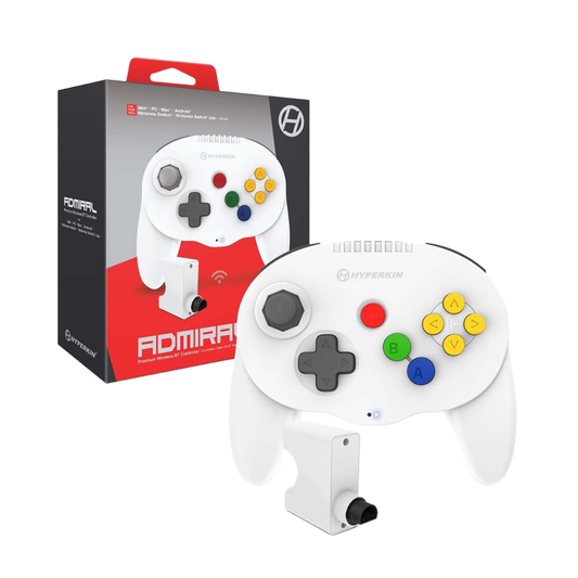 Hyperkin Admiral Premium BT Controller N64専用Bluetoothワイヤレスコントローラー Switch PC対応 2ハンドルデザイン 全4色 ハイパーキン