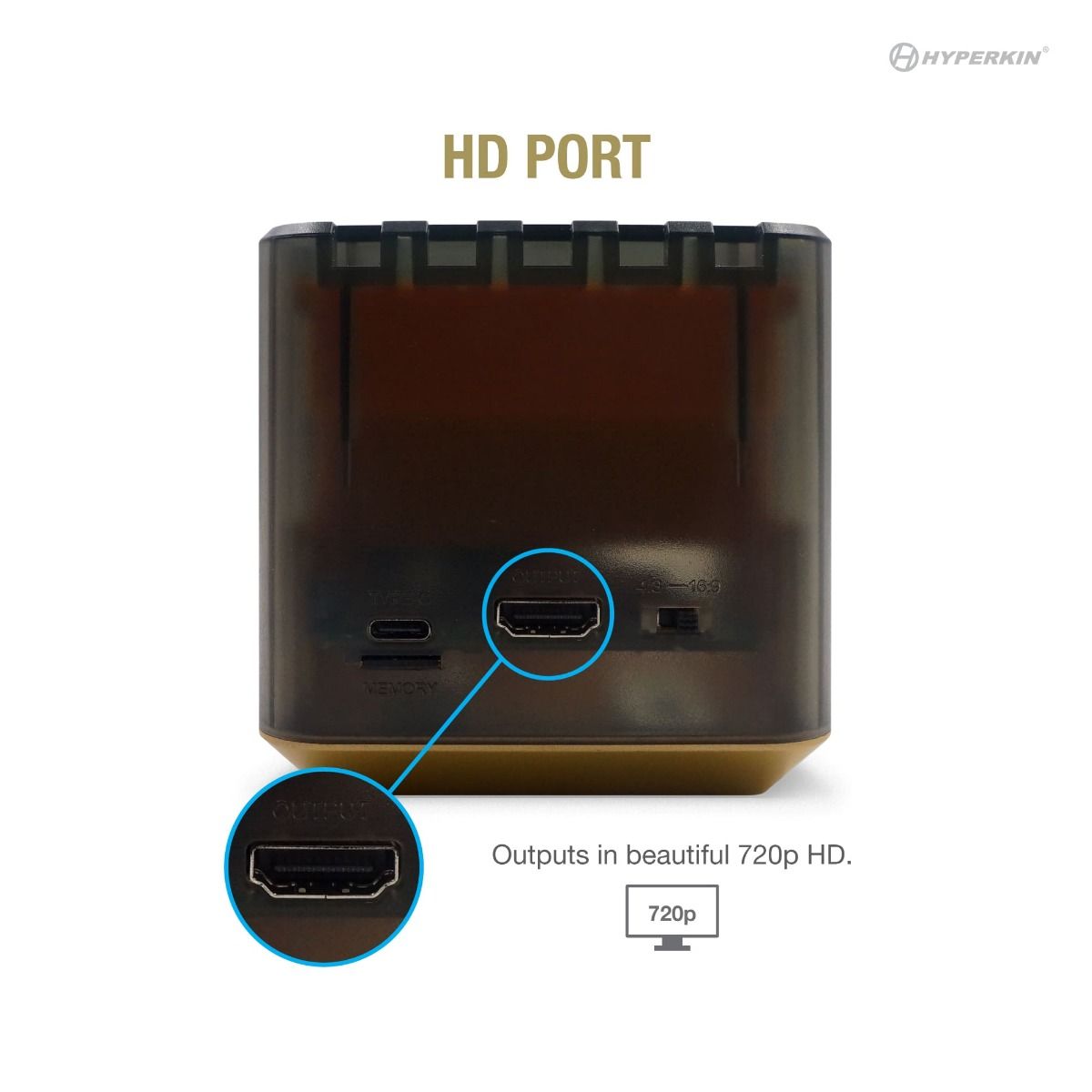 Hyperkin RetroN Sq HD Gaming Console ゲームボーイ GBC GBA 対応 720p HDMI据置型互換機 全2色 ハイパーキン【送料無料】
