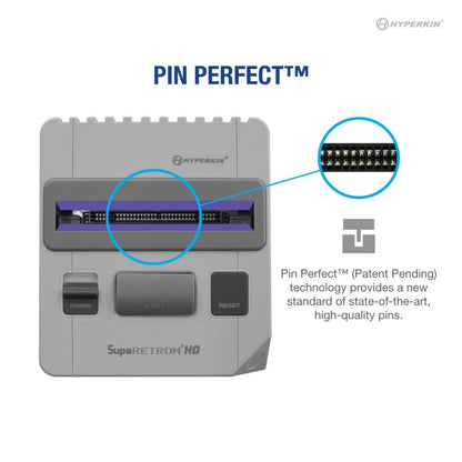 Hyperkin SupaRetroN HD レトロゲーム互換機 HDMI対応 720p HD出力 スーパーファミコン SNES対応 実機コントローラー接続可能 グレー