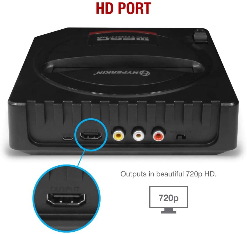 Hyperkin MegaRetroN HD レトロゲーム互換機 HDMI対応 720p HD出力 メガドライブ GENESIS対応 実機コントローラー接続可能