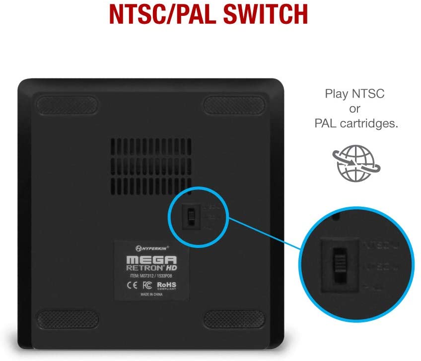 Hyperkin MegaRetroN HD レトロゲーム互換機 HDMI対応 720p HD出力 メガドライブ GENESIS対応 実機コントローラー接続可能